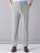 Alohadaddy Holiday Casual Men's Navy Blue Trousers Elastic Waist Casual Pants