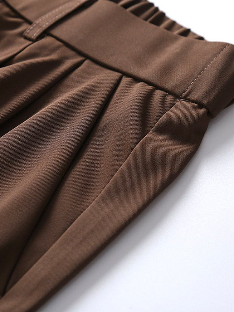 Pantalones casuales holgados tipo harén de sección fina de seda de hielo de tejido funcional para hombre