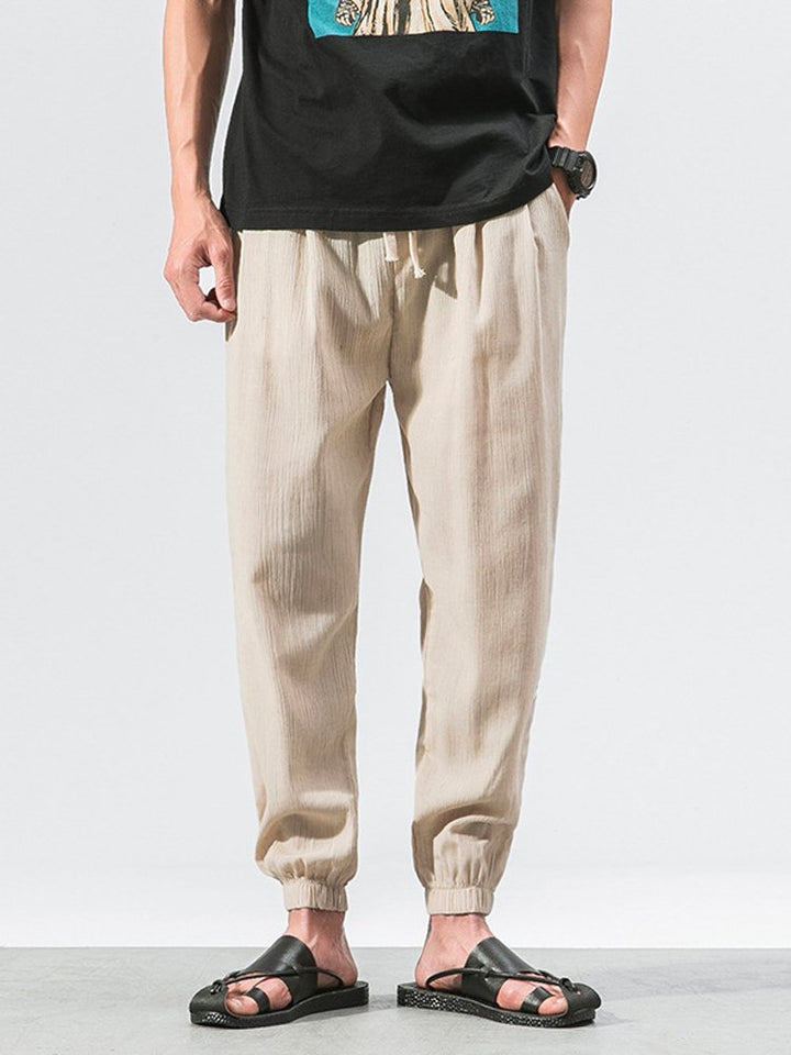 Linen Casual Trousers Men&