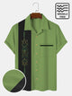 Alohadaddy Men's Wrinkle Free Seersucker Bowling Shirt Plus Size TIKI Bar Casual Shirts