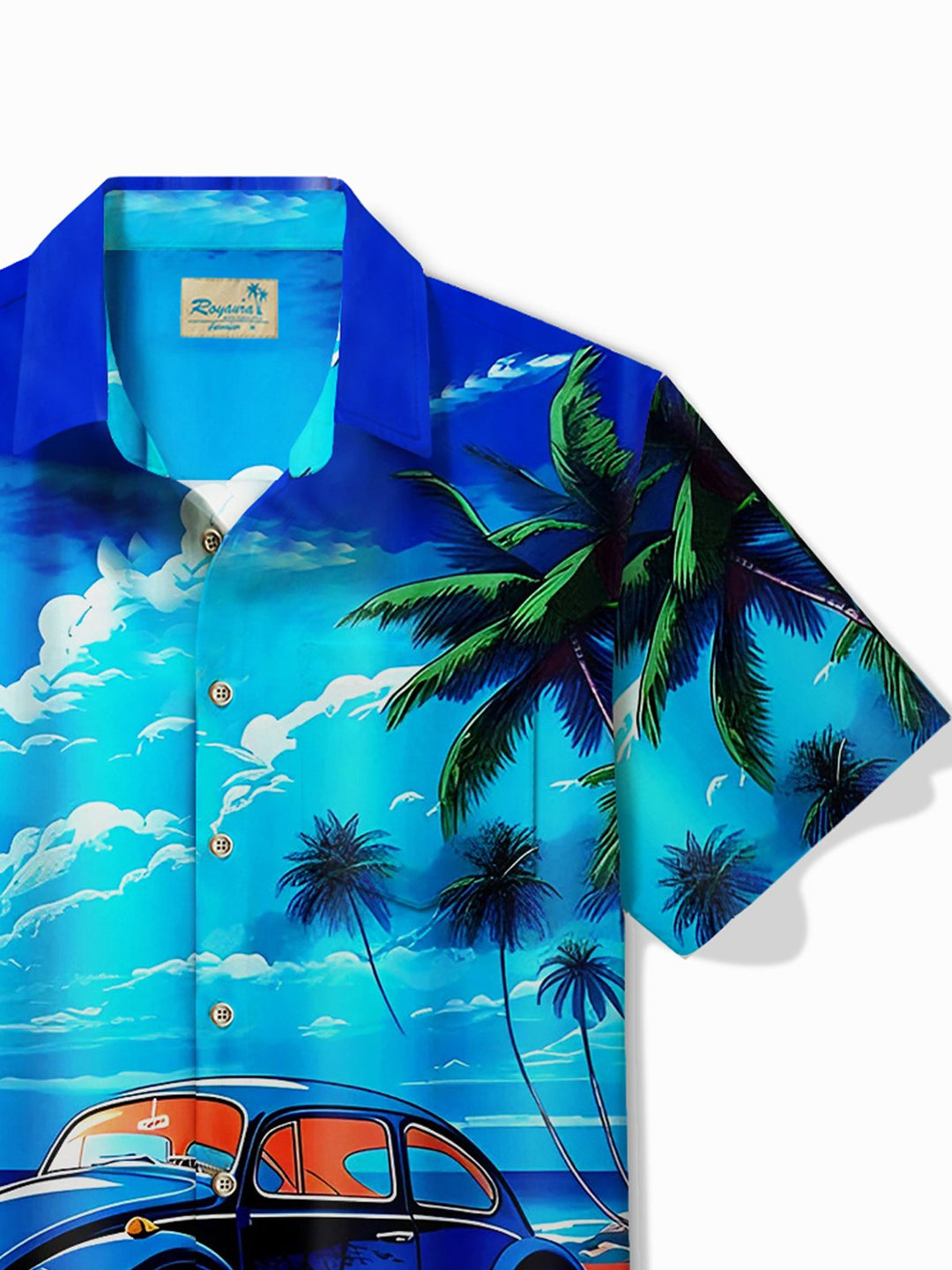 Alohadaddy Hawaiian Coconut Tree Car Print Men&