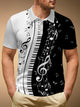 Alohadaddy Music Notes Men's POLO Shirts