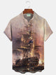 Alohadaddy Vintage Printed Men's Button Pocket Shirt