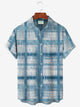 Alohadaddy Men's Hawaiian Shirt Stretch Aloha Pocket Cartoon Camping Shirt