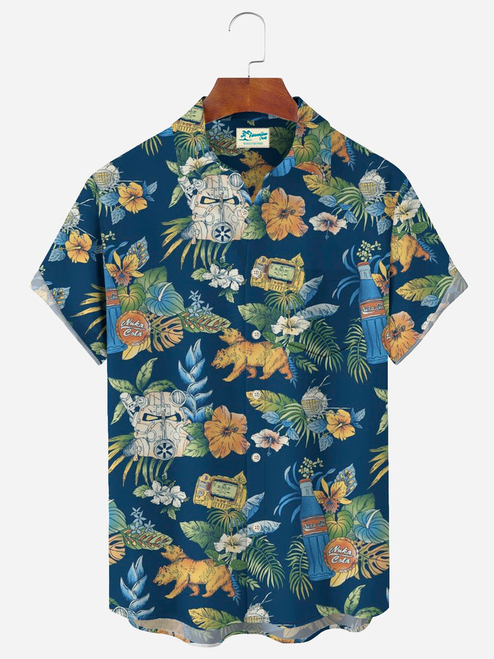 Alohadaddy Hawaiian Floral Print Men&