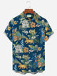 Alohadaddy Hawaiian Floral Print Men's Button Pocket Shirt