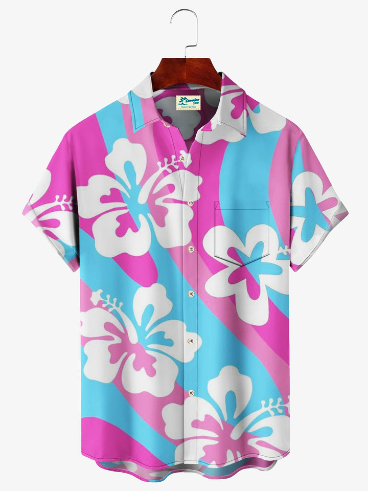 Alohadaddy Floral Resort Beach Men&
