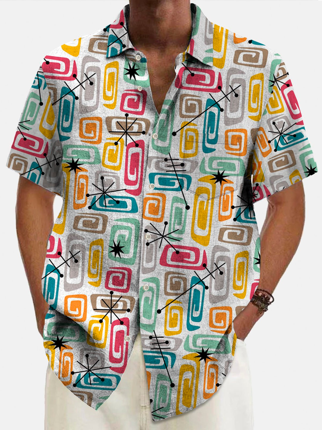 Alohadaddy Vintage Mid-Century Geometric Men&