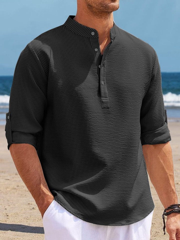 Alohadaddy Hawaiian Seersucker Cardigan Men&