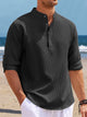 Alohadaddy Hawaiian Seersucker Cardigan Men's Button Down Long Sleeve Plus Size Shirt