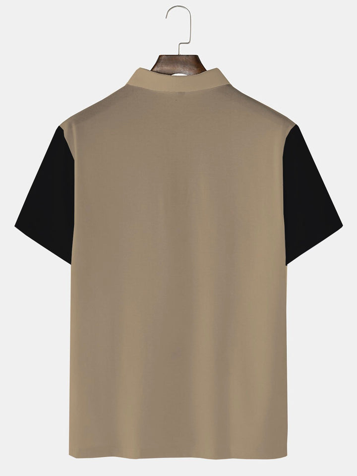 Polo de golf con rayas de coco vintage para hombre de Alohadaddy