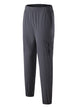 Pantalones de secado rápido para exteriores para hombre, pantalones holgados de tejido elástico con pies de viga, pantalones casuales de fitness