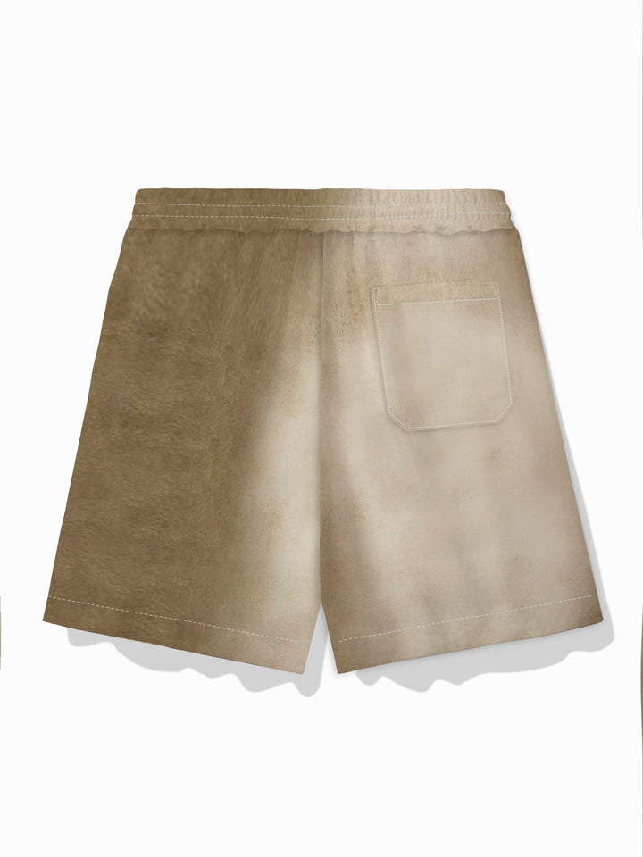Short de bain élastique à cordon de serrage pour homme avec imprimé dégradé de boussole vintage Alohadaddy
