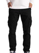 Men's Cotton Cargo Casual Pants Loose Straight Leg Trousers