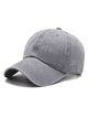 Washed Denim Simple Solid Color Sports Baseball Cap