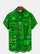 Alohadaddy St. Patrick's Day Printed Men's Button-Pocket Shirt