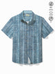Alohadaddy Vintage Men's Hawaiian Shirt Abstract Textured Print Pocket Camping Shirt