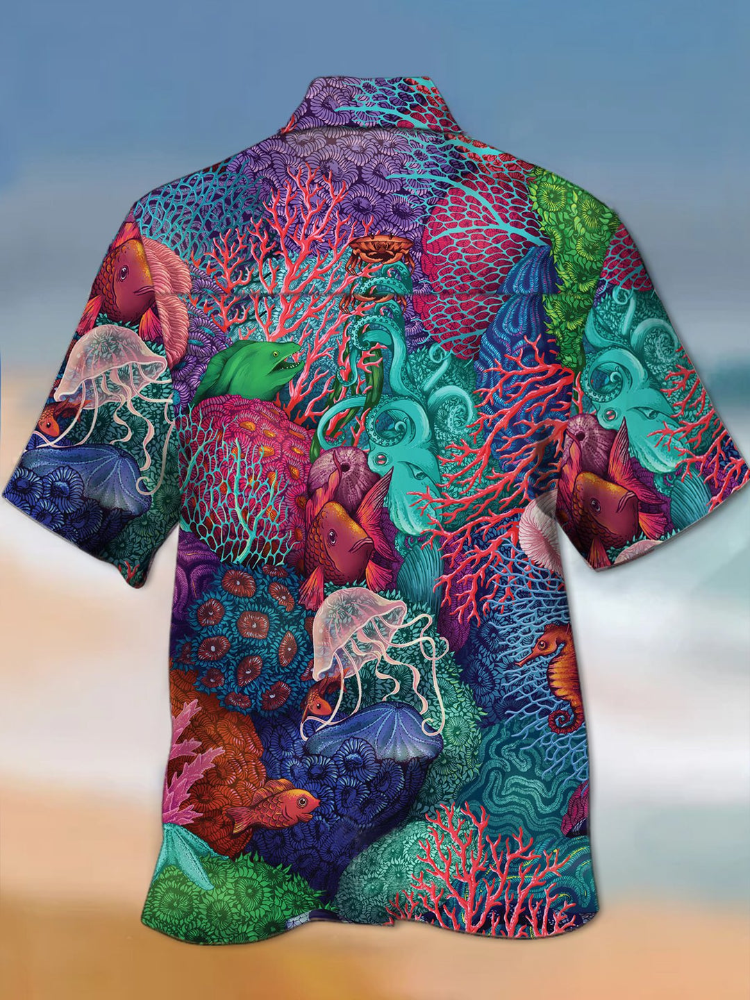 Alohadaddy Vintage Marine Life Print Men&