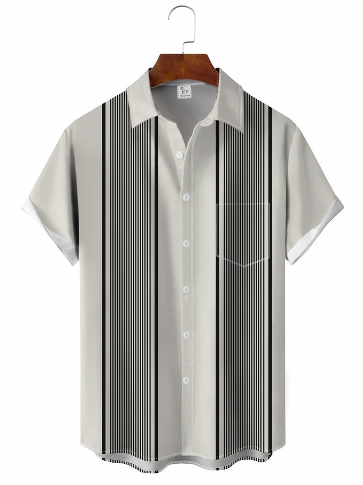 Geometric Classic Bowling Shirt