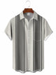 Camisa de bolos clásica geométrica