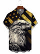 Men's Flag Eagle Vintage Short Sleeve Shirt