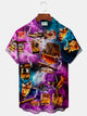 Alohadaddy Gradient Champagne Cigar Men's Button Pocket Shirt