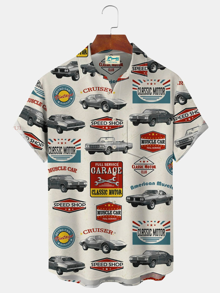 Alohadaddy Vintage Car Print Men&
