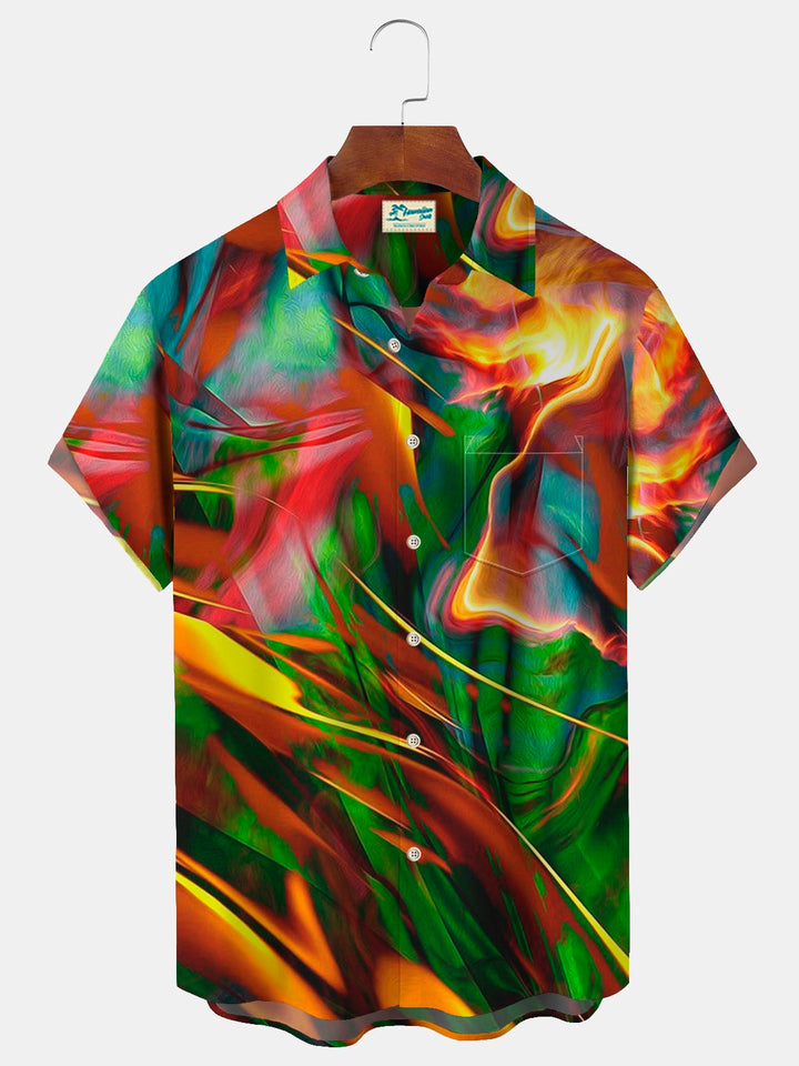 Alohadaddy Art Aurora Ombre Print Beach Men&