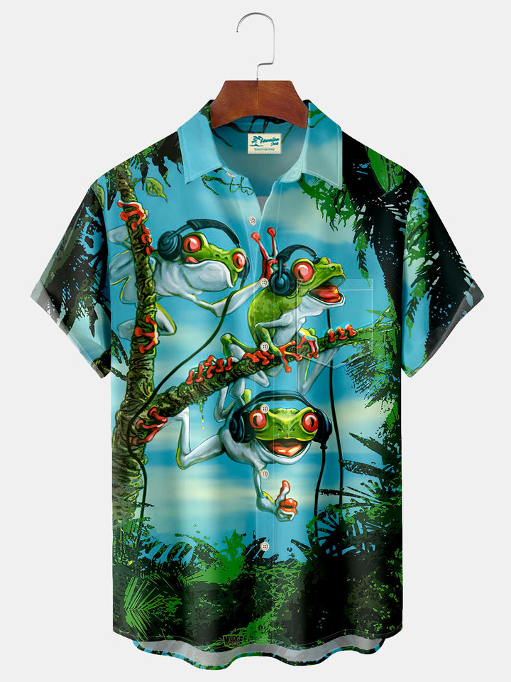 Alohadaddy Frog Print Men&