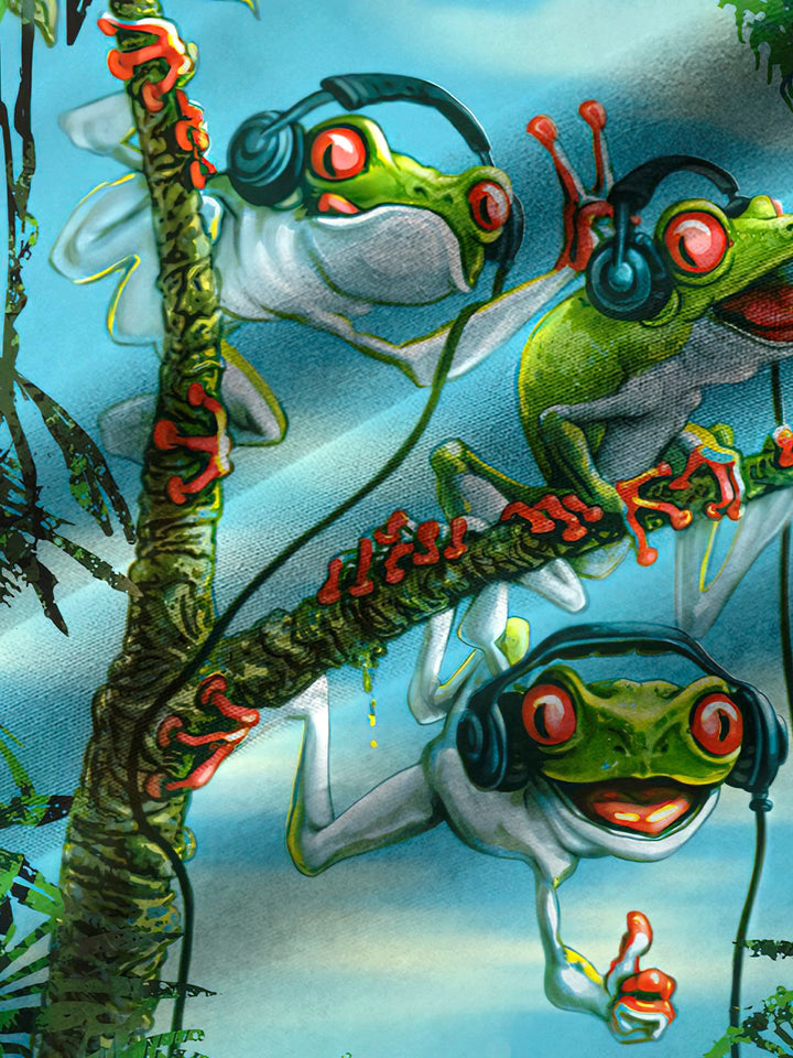 Alohadaddy Frog Print Men&