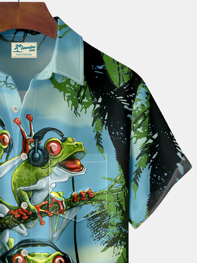 Alohadaddy Frog Print Men&