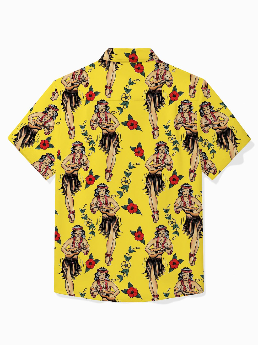 Chemise à boutons et poches pour homme à imprimé floral hawaïen mexicain Alohadaddy