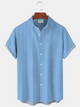 Alohadaddy Striped Printed Men's Button Pocket Shirt