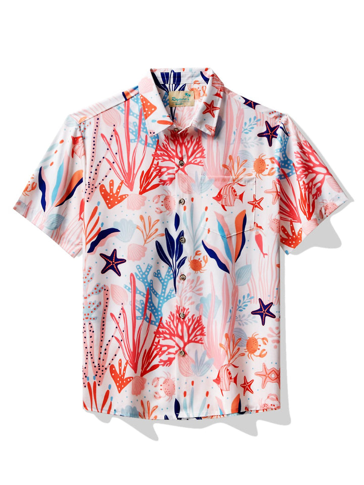 Alohadaddy Sea Life Pink Men&