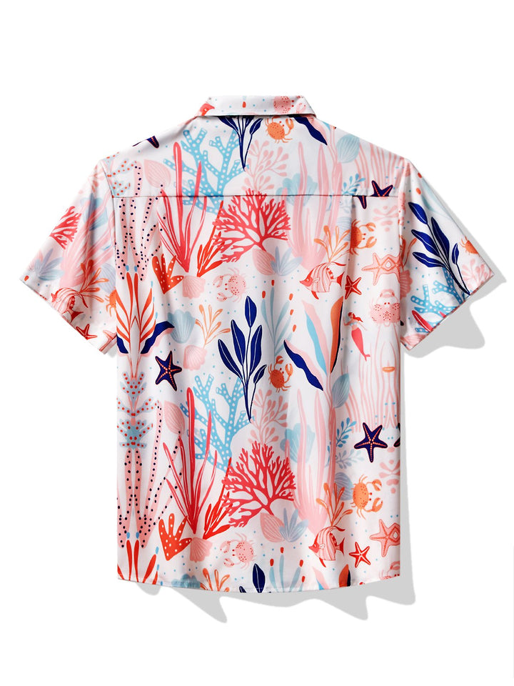 Alohadaddy Sea Life Pink Men&