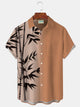 Alohadaddy Hawaiian Bamboo Ombre Printed Men's Button Pocket Shirt