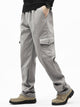 Men's Pure Cotton Workwear Casual Large Size Loose Washed Straight Leg Workwear Trousers