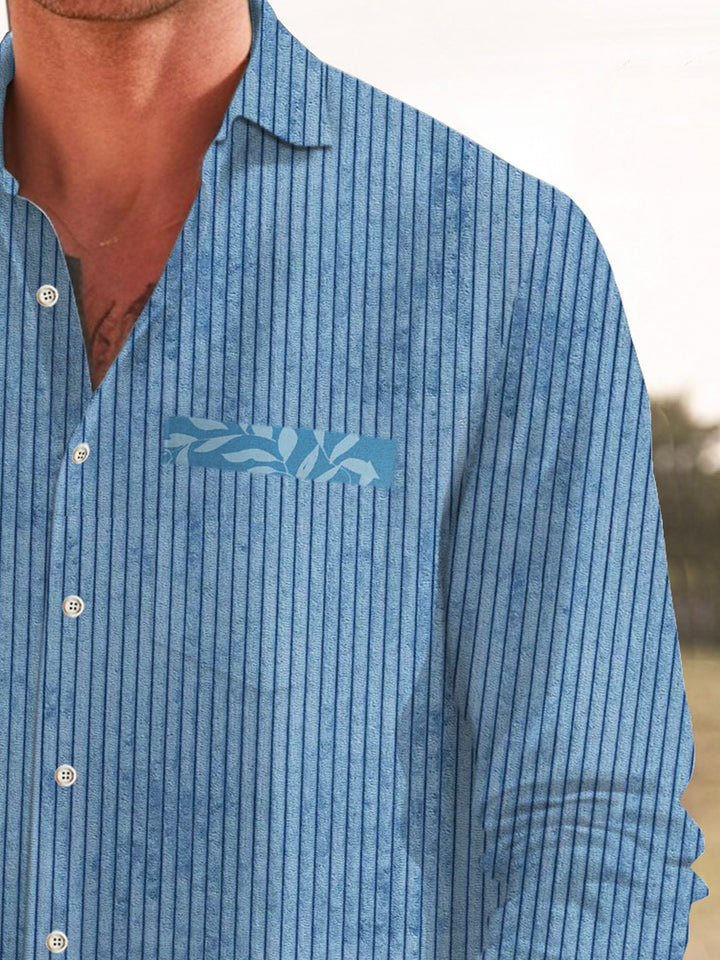 Alohadaddy Vintage Floral Stripe Print Men&