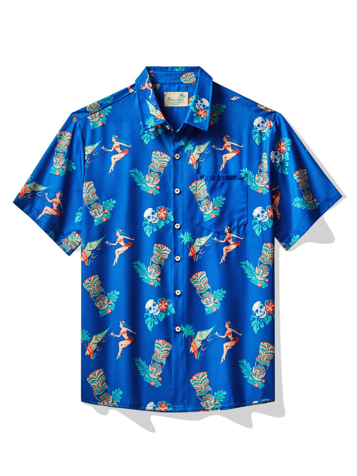 Alohadaddy Hawaiian Tiki Print Men&