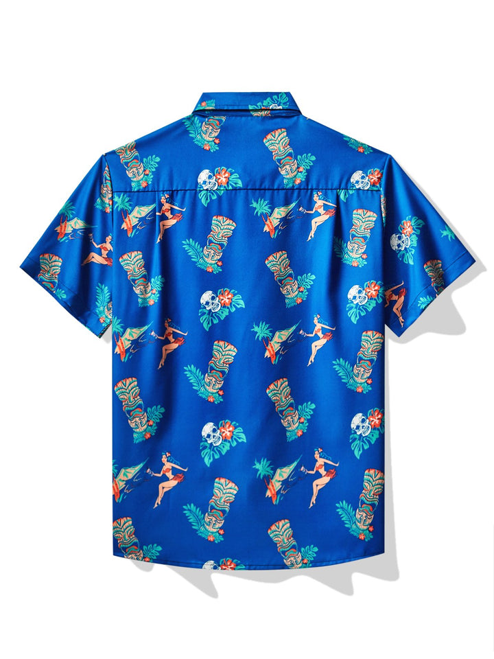 Alohadaddy Hawaiian Tiki Print Men&