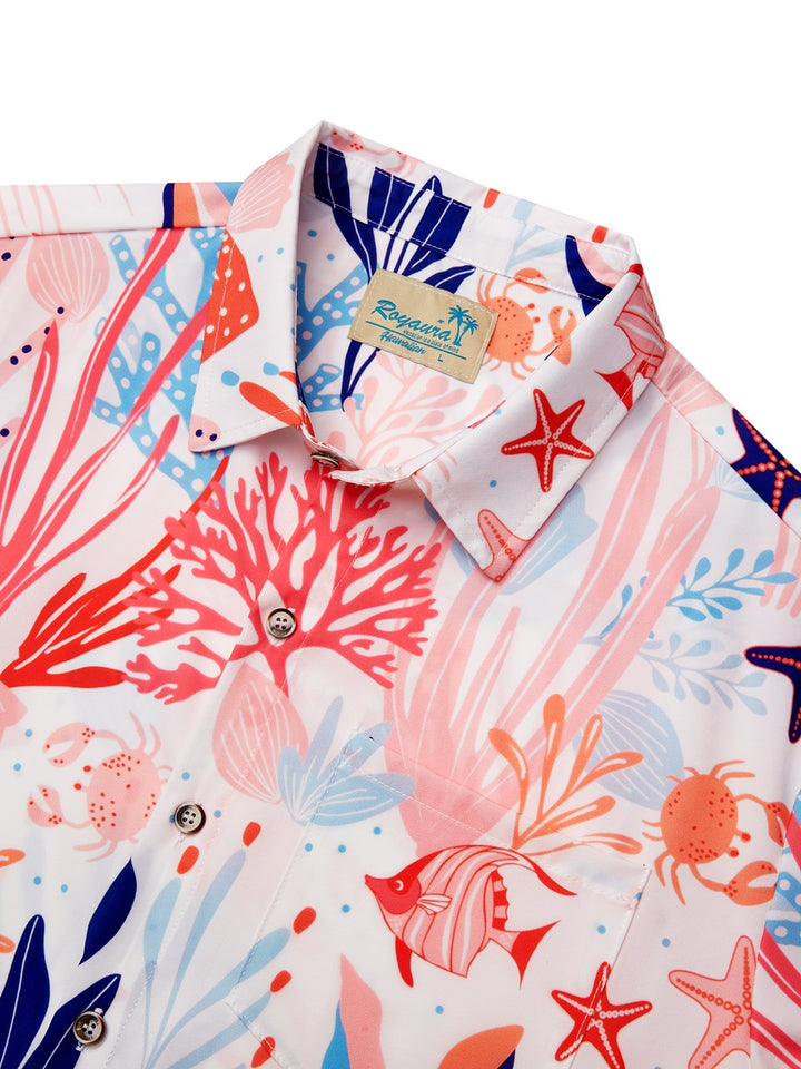Alohadaddy Sea Life Pink Men&