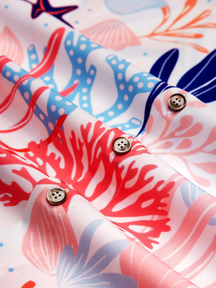 Alohadaddy Sea Life Pink Men&