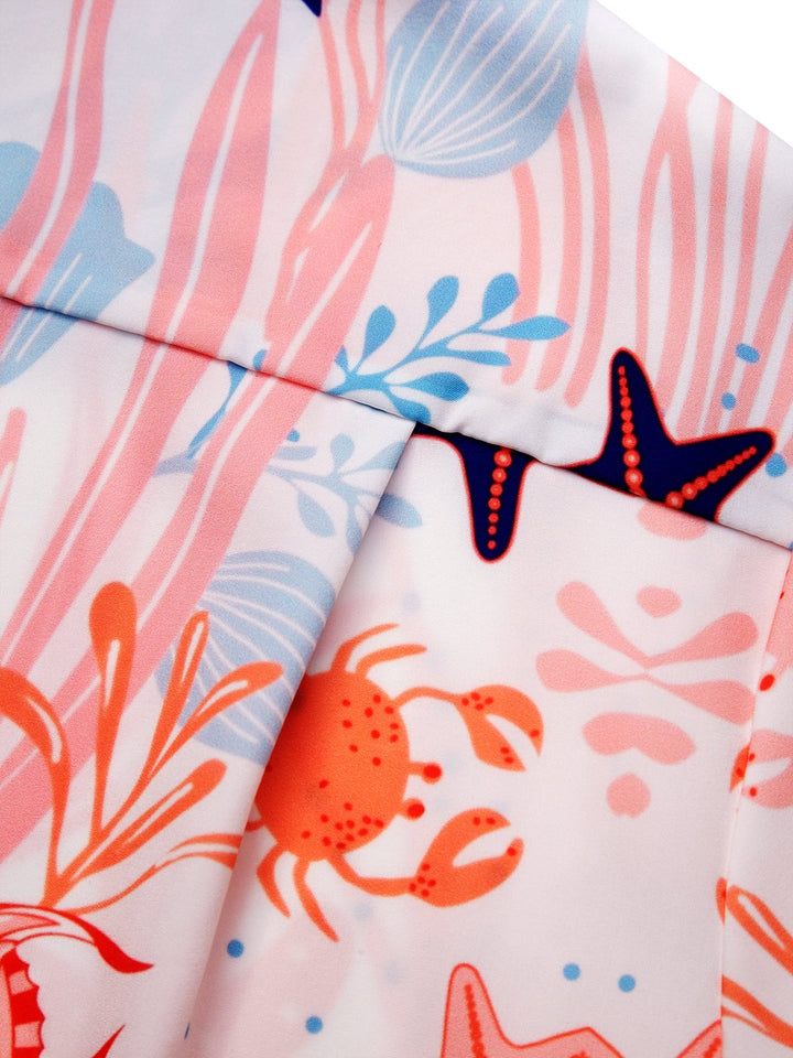 Alohadaddy Sea Life Pink Men&