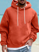 Alohadaddy Men's Basics Long Sleeve Drawstring Hooded Sweatshirt