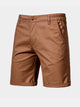 Cotton Casual Shorts Straight Cropped Pants Plus Size Solid Color Basics