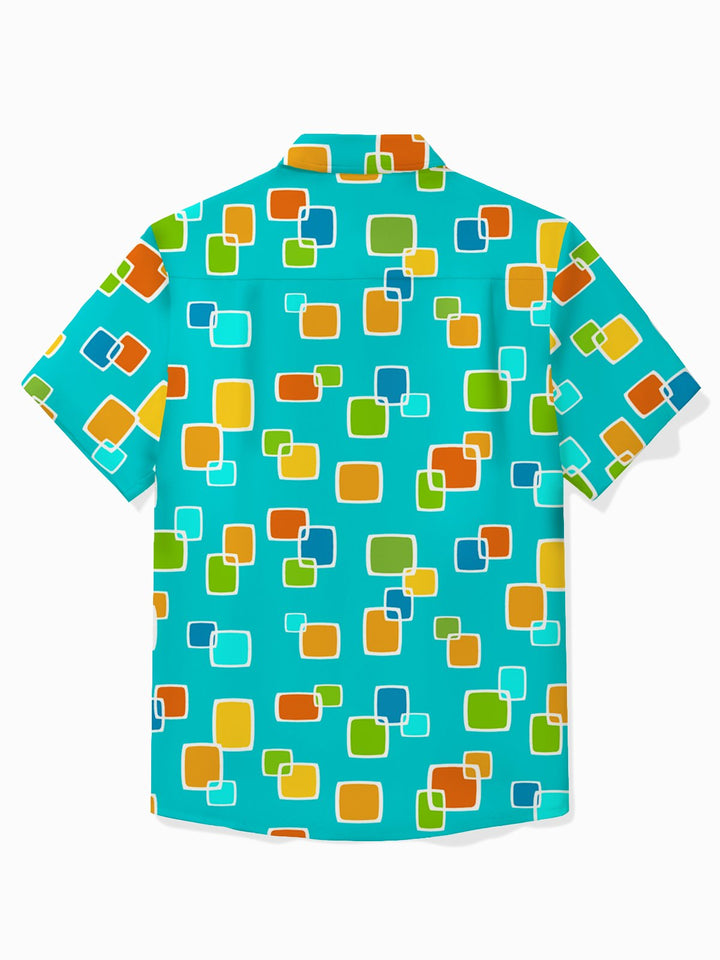 Alohadaddy Vintage Casual Mid-Century Blue Men&