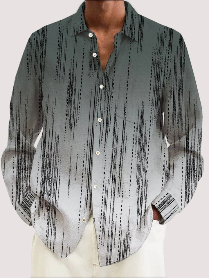 Alohadaddy Retro Gradient Stripe Print Men&