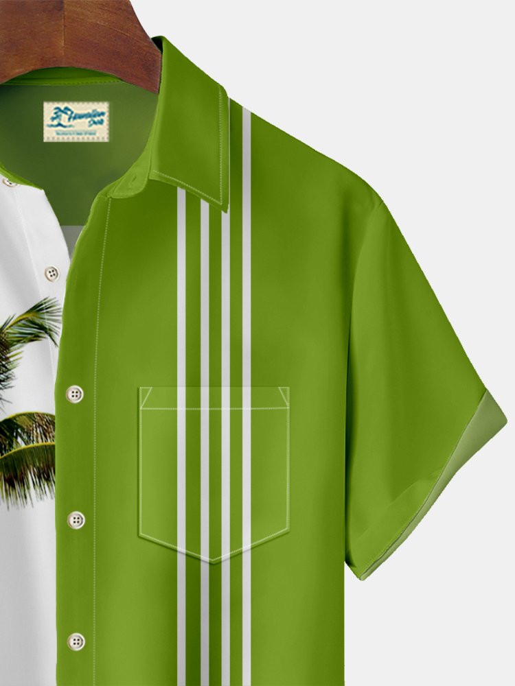 Camisa hawaiana con estampado de rana Alohadaddy para hombre, elástica, de talla grande, camisa con botones y bolsillo Aloha Camp