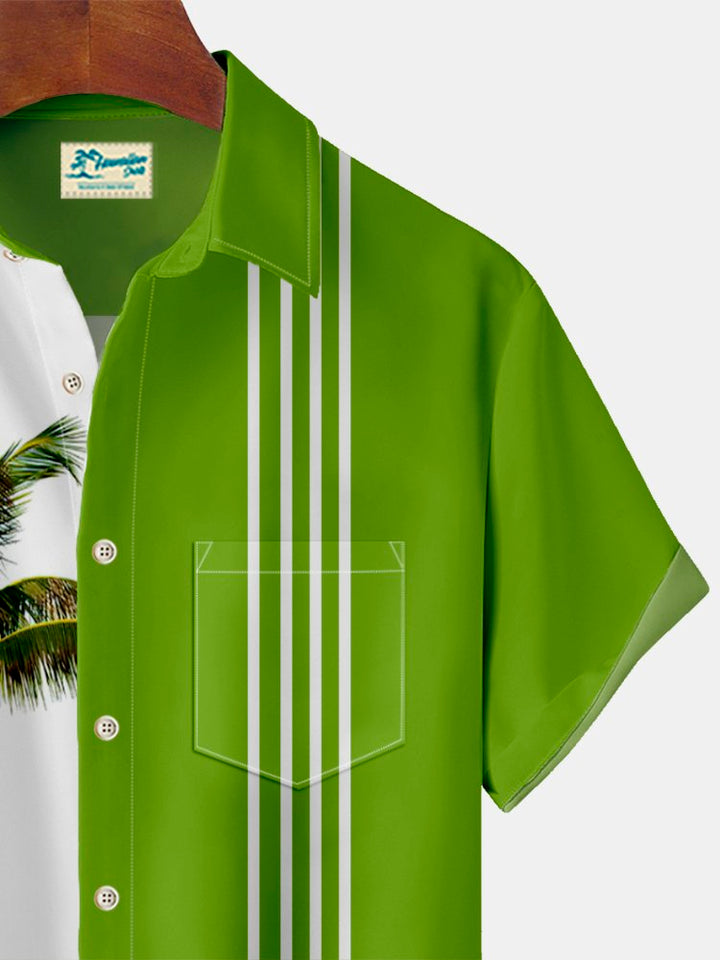 Camisa hawaiana con estampado de rana Alohadaddy para hombre, elástica, de talla grande, camisa con botones y bolsillo Aloha Camp