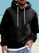 Alohadaddy Men's Basics Long Sleeve Drawstring Hooded Sweatshirt